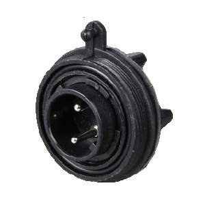 PX0735/P | PX0735P | Bulgin 2 Pole Male Panel Mount Connector