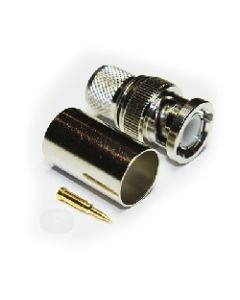 10-006-A0-CE | 10006A0CE | BNC 75 ohm Straight Crimp Plug (4 Part)