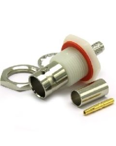 10-258-A3-AI | 10258A3AI | BNC Panel Mount Straight Crimp Jack