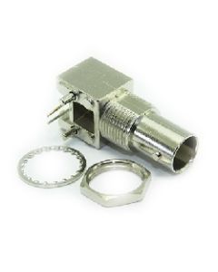 10-466-A8 | 10466A8 | BNC R/A  PCB Mount Bulkhead Jack