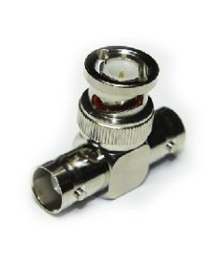 10-523-A3 | 10523A3 | BNC 'T' adaptor, Jack to Plug to Jack