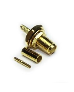 30-254-D3-AD | 30254D3AD | SMA Bulkhead Crimp / Crimp Jack