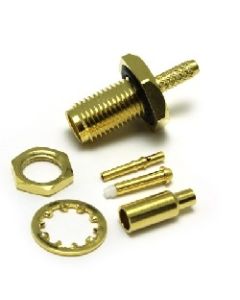 30-256-D3-AA | 30256D3AA | SMA Bulkhead Crimp / Crimp Jack
