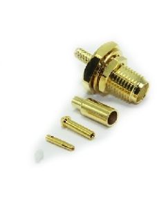 30-282-D3-AA | 30282D3AA | SMA Bulkhead Solder / Crimp Jack