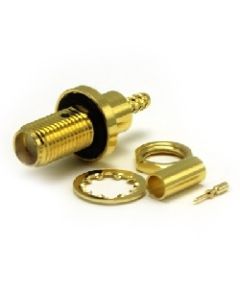 30-290-D10-AD | 30290D10AD | SMA Bulkhead Crimp / Crimp Jack