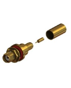 30-290-D10-AH | 30290D10AH | SMA Bulkhead Crimp / Crimp Jack