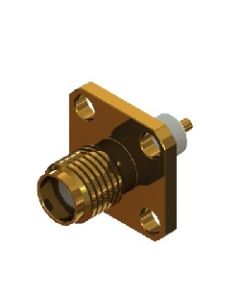 30-375-D3 | 30375D3 | SMA 4 Hole Flanged Solder Jack