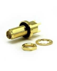 30-455-D3 | 30455D3  | SMA PCB Bulkhead Jack