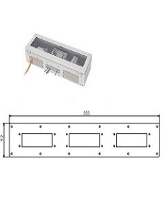 icotek 43865 | FP-BG 555x92-3  RAL 7035 | Flange Plates
