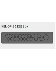 50578 | KEL-DP-E 112/21 Black | Cable Entry Plate