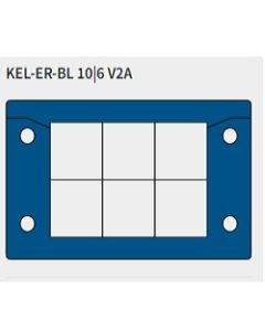 70006.200 | KEL-ER-BL 10-6 V2A | Split Cable Entry Plate
