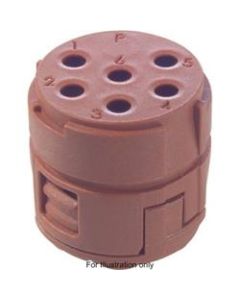 73002760 | Lapp M23 Insert | Epic&reg; Signal M23 Insert 6 Pole