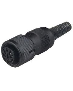 MAK 8100 S UM Black | 931127100 | 8 Pin DIN Socket