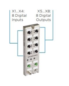 935708001| LioN-X 8DI/8DO | Without galvanic isolation