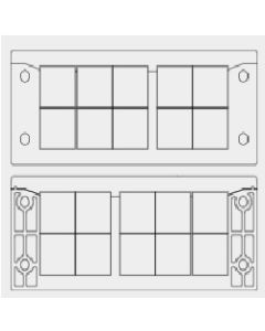 99410 | EMC-KEL-DS 24\10 | Split EMC cable entry frames