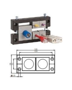 42162 | KEL 16/2  black | icotek Cable Entry Frame