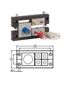 42165 | KEL 16/5 black | icotek Cable Entry Frame