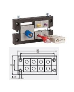 42168 | KEL 16/8  black | icotek Cable Entry Frame