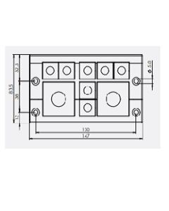 42207 | KEL 24/9-E  black | icotek Cable Entry Frame