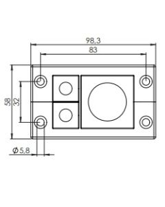 42212 | KEL 10/3 black | icotek Cable Entry Frame