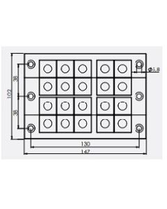 42232 | KEL 24/20-MT   black | icotek Cable Entry Frame