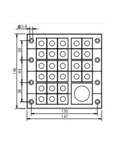 42233 | KEL 24/27-2MT  black | icotek Cable Entry Frame