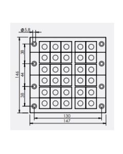 42234 | KEL 24/30-2MT   black | icotek Cable Entry Frame