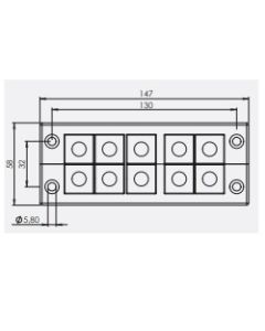 42241 | KEL 24/10 black | icotek Cable Entry Frame