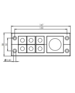 42247 | KEL 24/7 black | icotek Cable Entry Frame