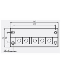 42248 | KEL 24/5 black | icotek Cable Entry Frame