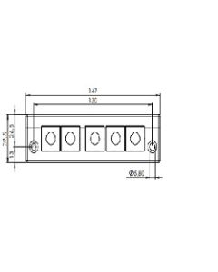 42250 | KEL-E5 black | icotek Cable Entry Frame