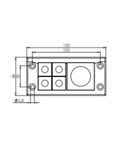 48165 | KEL-ER 16/5   black | icotek Cable Entry Frame