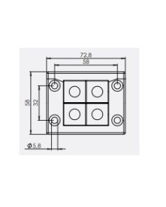 48204 | KEL-ER B4 black | icotek Cable Entry Frame