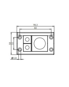 48212 | KEL-ER 10/3 black | icotek Cable Entry Frame