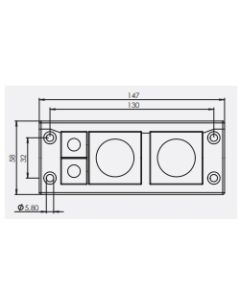 48244 | KEL-ER 24/4 black | icotek Cable Entry Frame