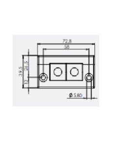 48249 | KEL-ER -E 2 black | icotek Cable Entry Frame