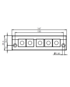 48250 | KEL-ER -E 5 black | icotek Cable Entry Frame