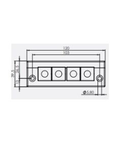 48259 | KEL-ER -E 4 black | icotek Cable Entry Frame