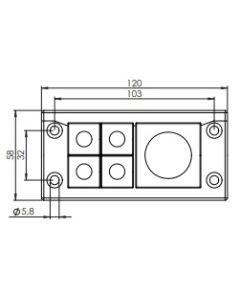 54165 | KEL-U 16/5   black | icotek Cable Entry Frame