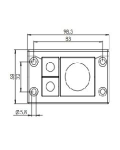 54212 | KEL-U 10/3   black | icotek Cable Entry Frame