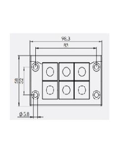 54216 | KEL-U 10/6   black | icotek Cable Entry Frame