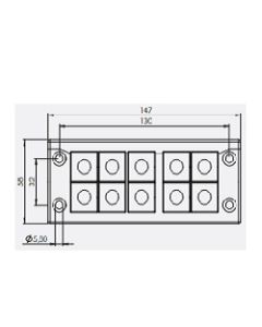 54241 | KEL-U 24/10   black | icotek Cable Entry Frame