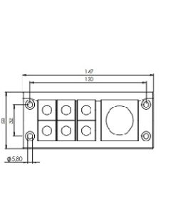 54244 | KEL-U 24/4   black | icotek Cable Entry Frame