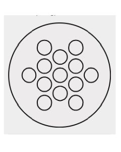 43595 | KEL-DP 32|13 A gy | Cable Entry Plate