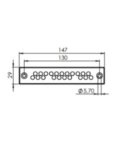 43790 | KEL-DPZ-E 112/21 Grey | Cable Entry Plate