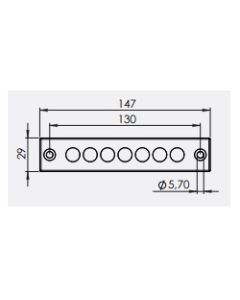 43780 | KEL-DPZ-E 112/7 Grey | Cable Entry Plate
