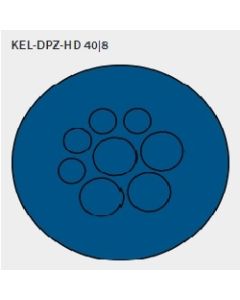70354 | KEL-DPZ-HD 40/8 | Hygienic Cable Entry Plate