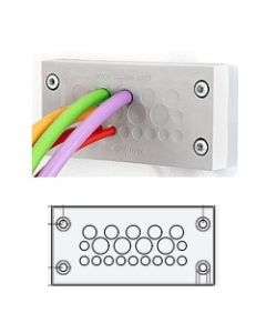 43817 | KEL-DPZ 16/20  Grey | Cable Entry Plate