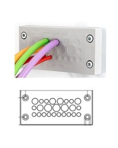 43818 | KEL-DPZ 16/25  Grey | Cable Entry Plate