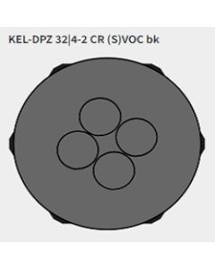 KEL-DPZ 32|4-2 CR (S)VOC bk | 50733.600 | Cable Entry Plates